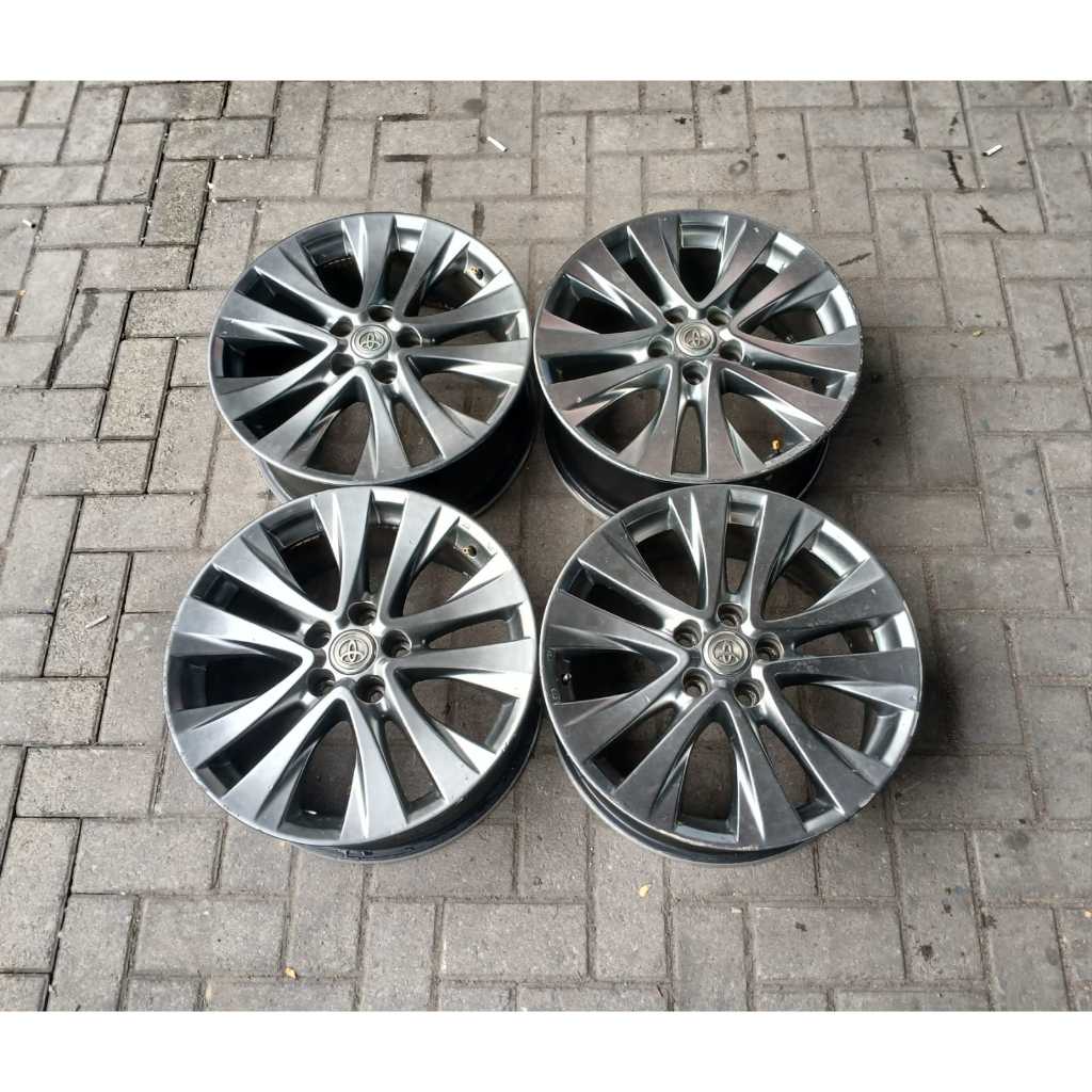 JUAL VELG BEKAS REPLIKA ALPHARD RING 18 PCD 5X114 COCOK UNTUK ALPHARD,REBORN,INNOVA,RUSH,DLL