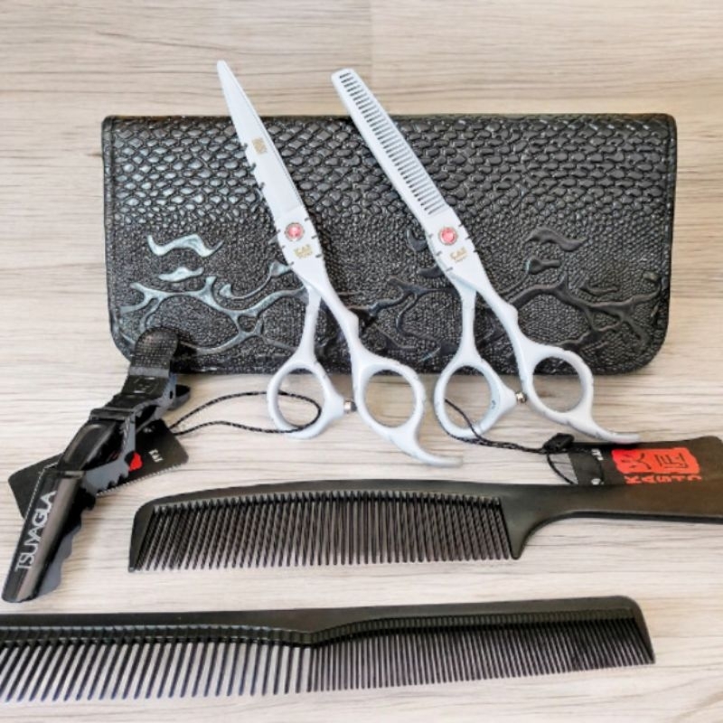 SET GUNTING RAMBUT POTONG & SASAK MERK KASHO UNTUK PERLENGKAPAN POTONG RAMBUT SALON BARBERSHOP