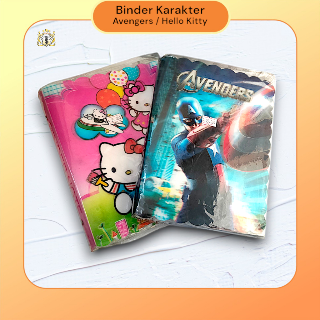 Binder Murah / Sampul Binder efek 3D Karakter / Binder Anak