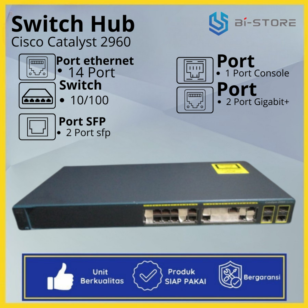 Switch Hub Manageable 14 Port Cisco Catalyst 2960