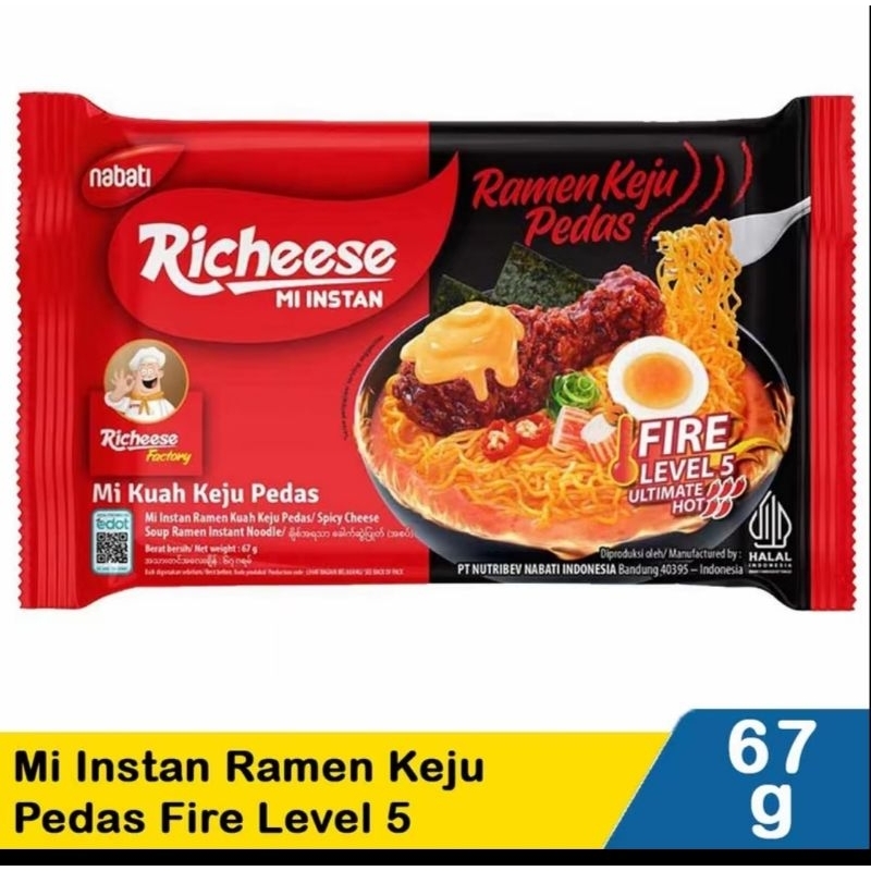 

mie Instan Ramen keju Level 5