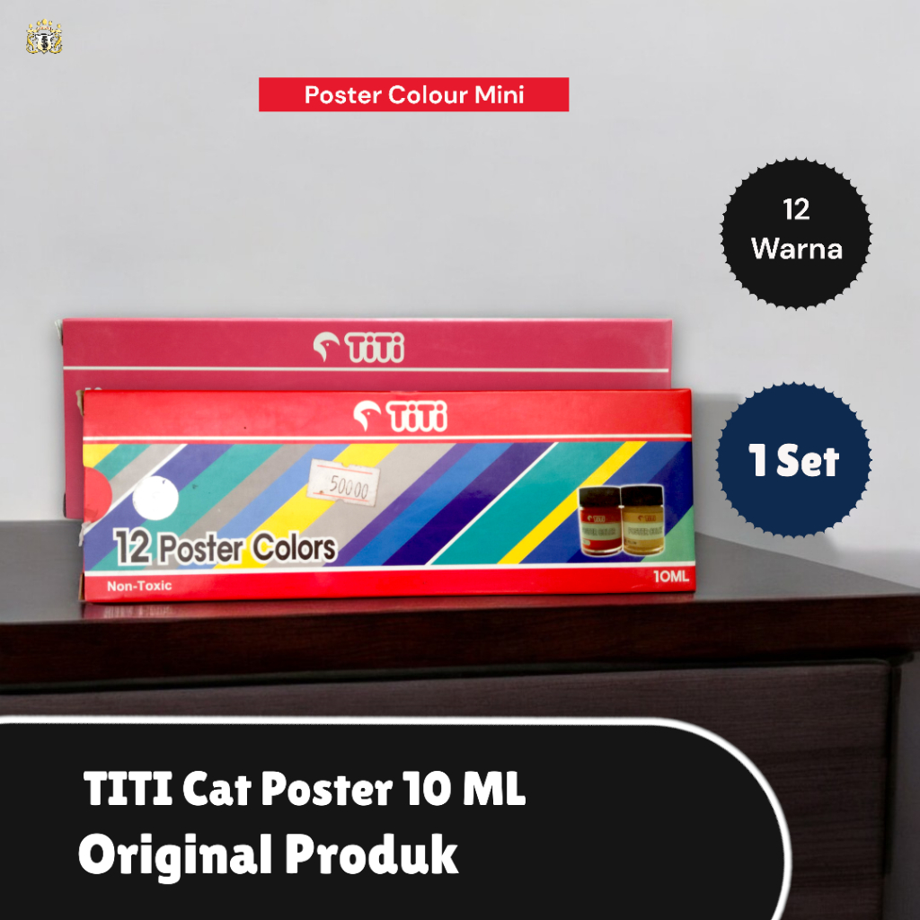 

Cat Poster TITI / Poster Colors 12 Warna untuk Kerajinan / Karya Seni / Lukisan / Poster / Ilustrasi