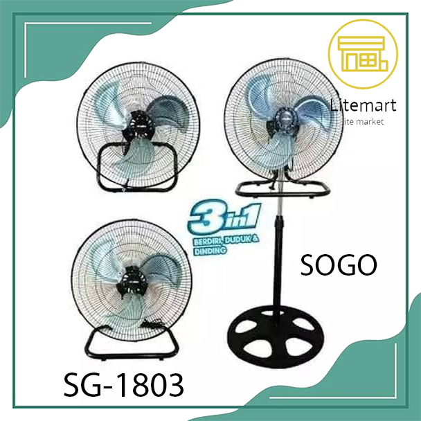 SOGO KIPAS ANGIN TORNADO 3IN1 18" SG-1803