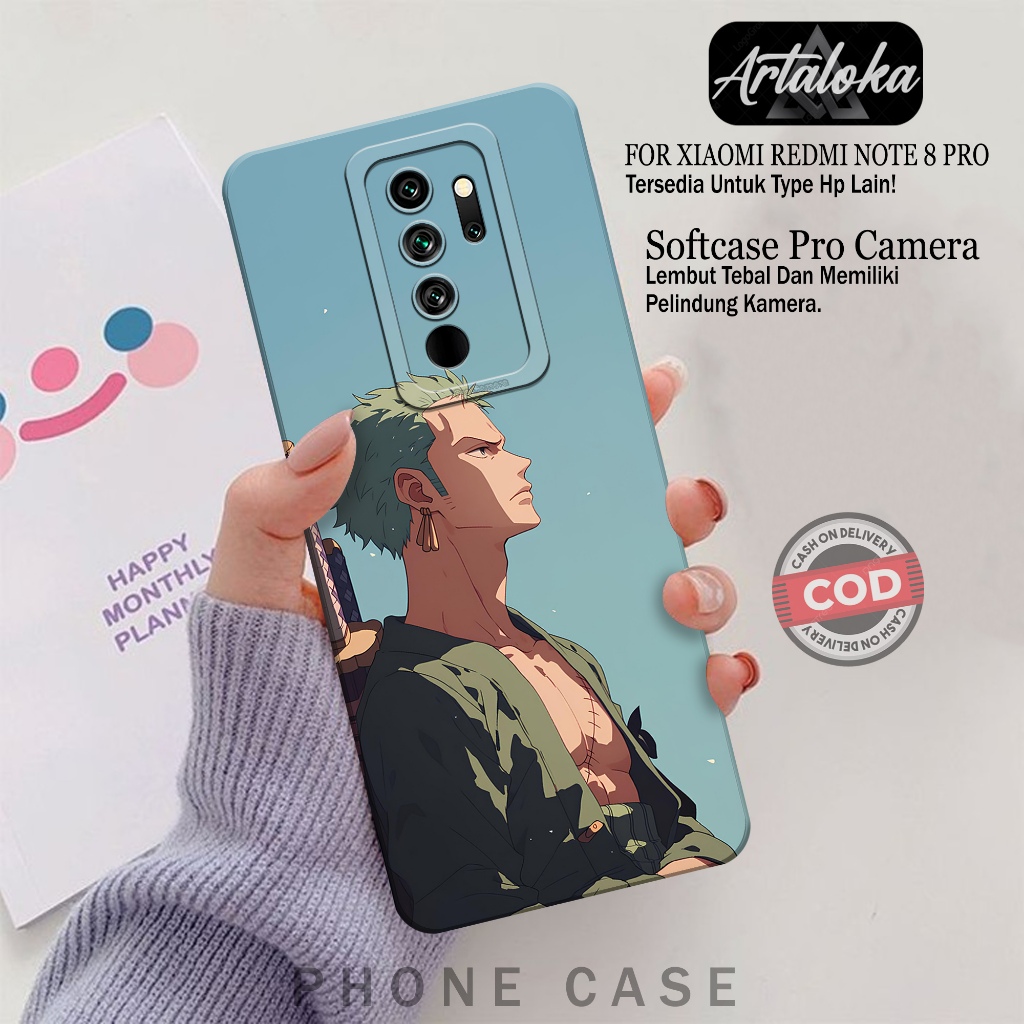 Softcase Hp Xiaomi Redmi Note 8 Pro Fashion Case Anime Case Xiaomi Redmi Note 8 Pro Silikon TPU Pro 