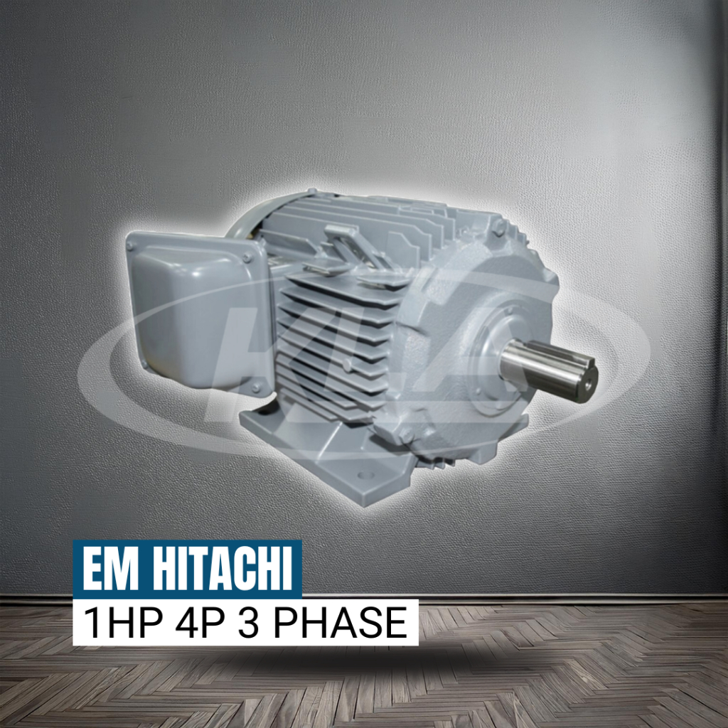 Electromotor Motor EM Hitachi 1 HP 2 HP 3 HP 4 Pole 3 Phase