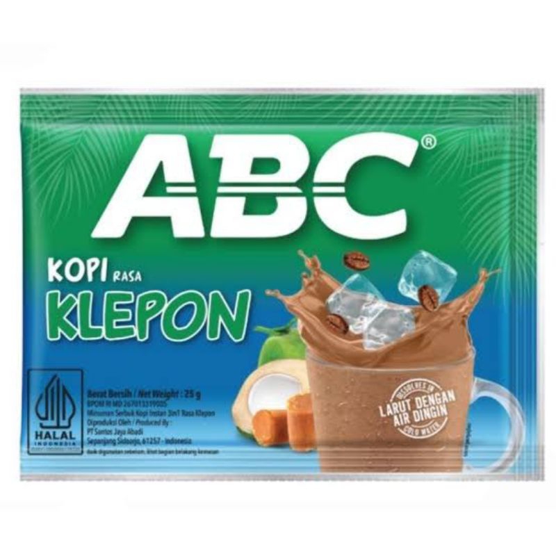 

ABC Kopi Rasa Klepon Larut Air Dingin Pak 5 Sachet