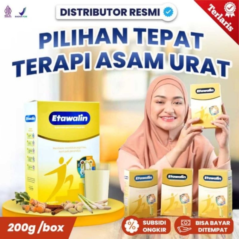 

PROMO ETAWALIN Susu kambing Etawa Atasi Nyeri Sendi Dan Asam Urat Original 1 Box