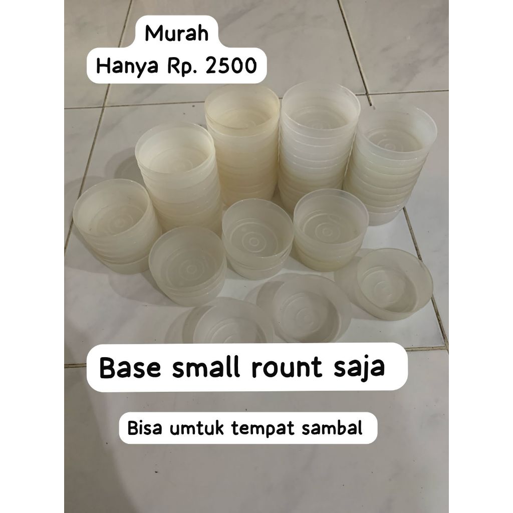 OBRAL BADAN SAJA Small Round Tupperware Satuan Bening Untuk Tempat Sambal