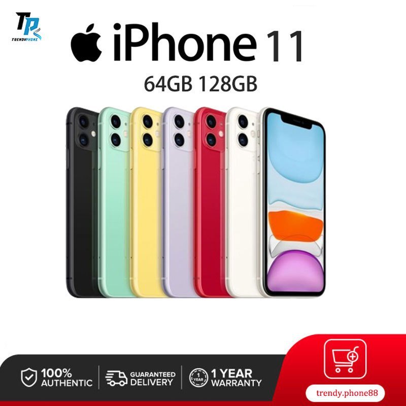 APPLE iPhone 11 64GB/128GB HP 11 SECOND 100% Original Fullset MULUS SECOND LIKE NEWI P11