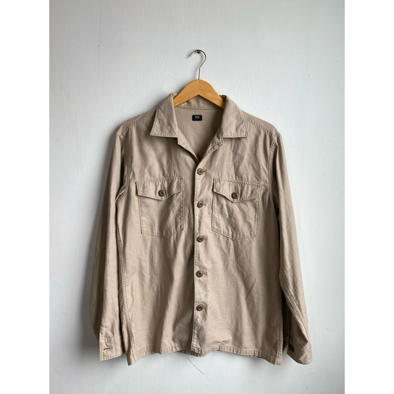 (preloved) Uniqlo og military shirt outer