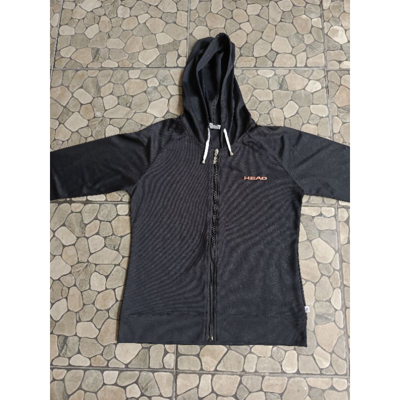 Jaket Running Wanita Atasan Running Thumbhole Thrift Stuff