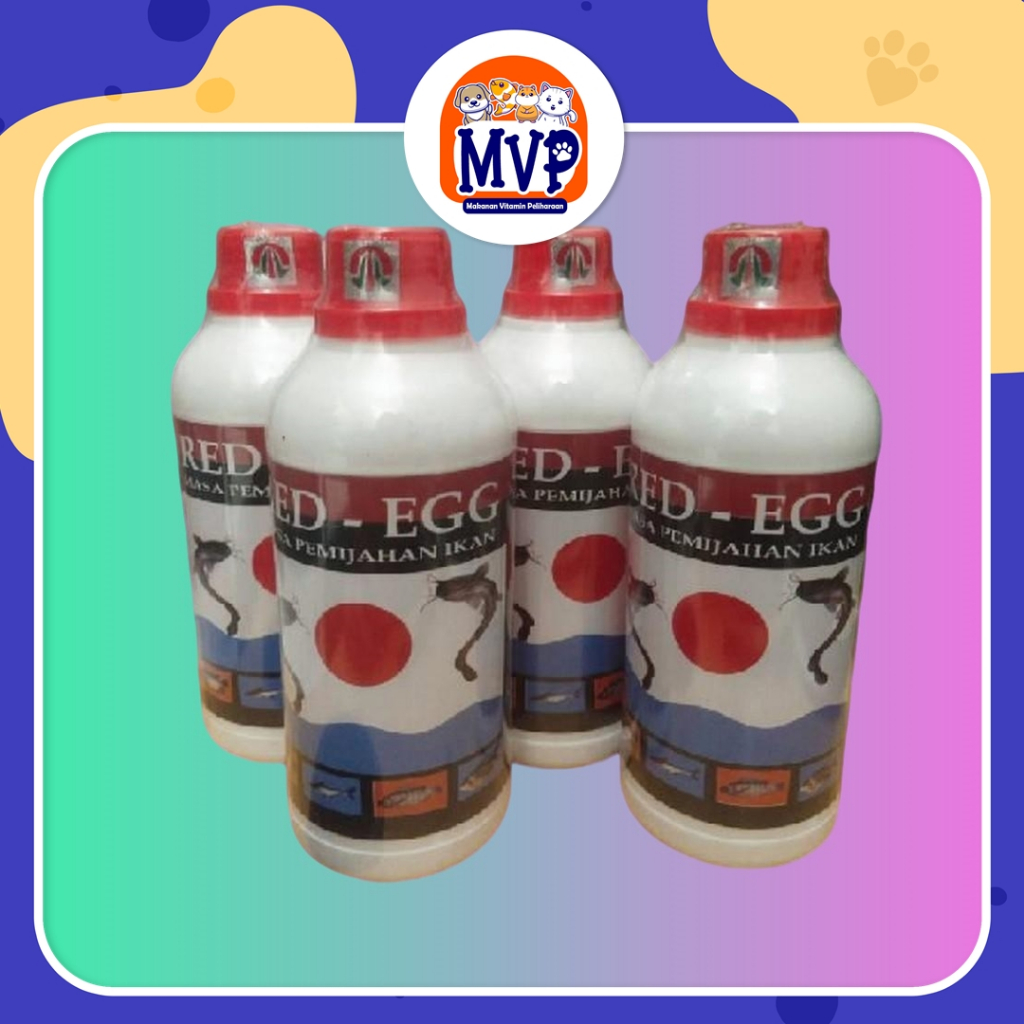 Red Egg Ikan 500Ml - Meningkatkan Birahi Dan Reproduksi Telur Ikan (Untuk Masa Pemijahan Ikan)