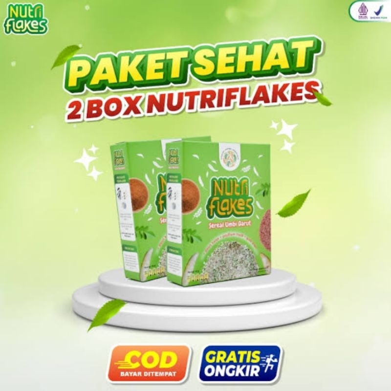 

PROMO Nutriflakes Original Paket 2 Box Sereal Untuk Maag & Asam Lambung Gerd