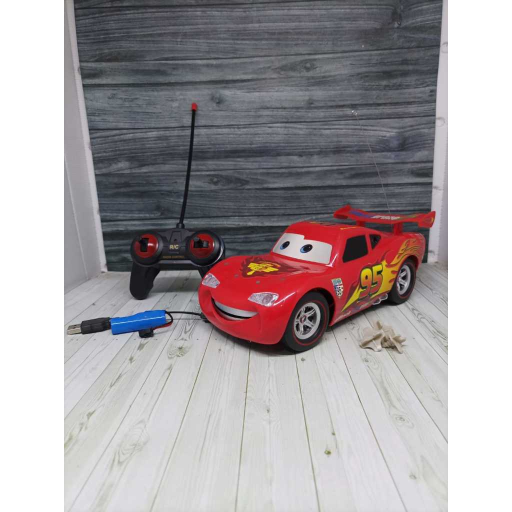Mainan Anak Mobil Remote Control RC CARS McQueen 0395 Size Besar Cowok