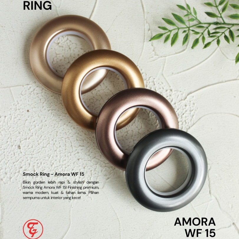 Ring Gorden Double Premium | Amora Smokering Dua Sisi