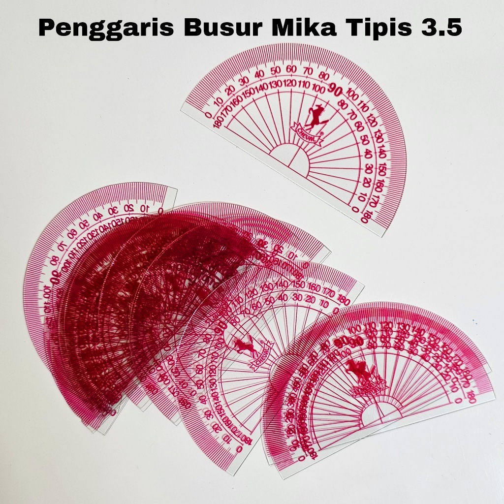 

SOS Penggaris Busur Mika Tipis 3.5"(12pc)/Garisan/MistarT/Ruler