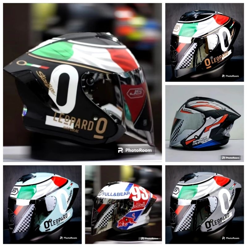 HELM JS ARMOR LEOPARD PULL MOTIP