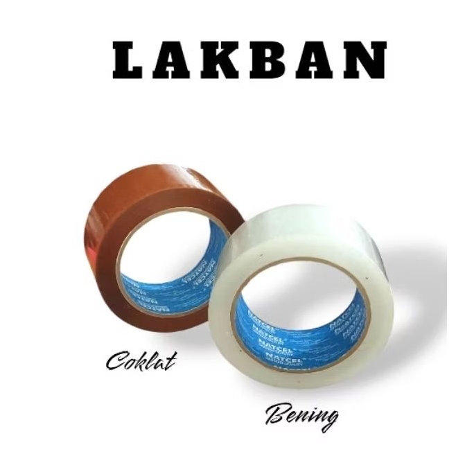 

Lakban Bening / Lakban Coklat 100 yard / Isolasi / Solatif / NATCEL
