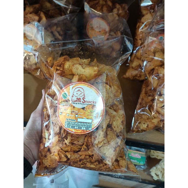 

kurupuk ubi pedas manis ready