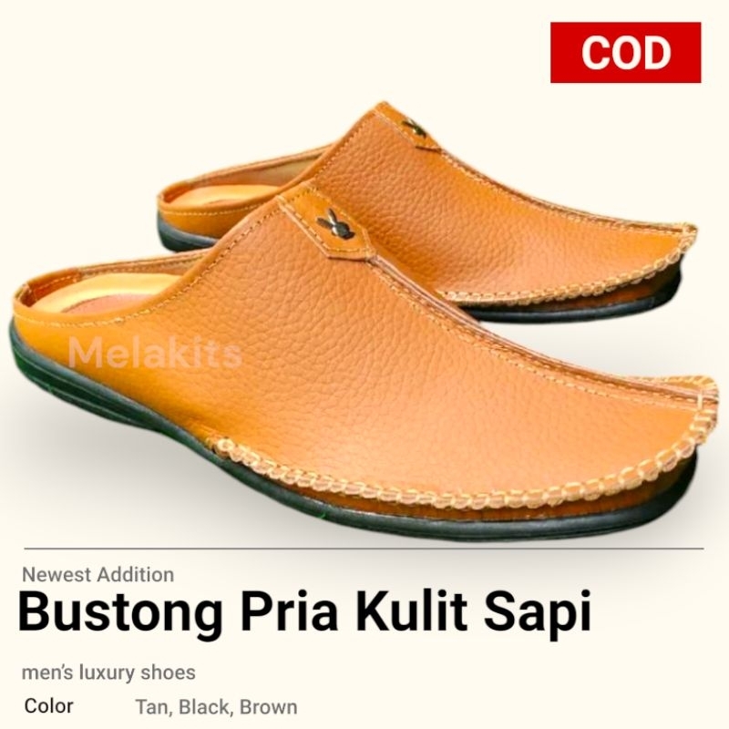 Sepatu Sandal Pria Kulit Sapi Asli