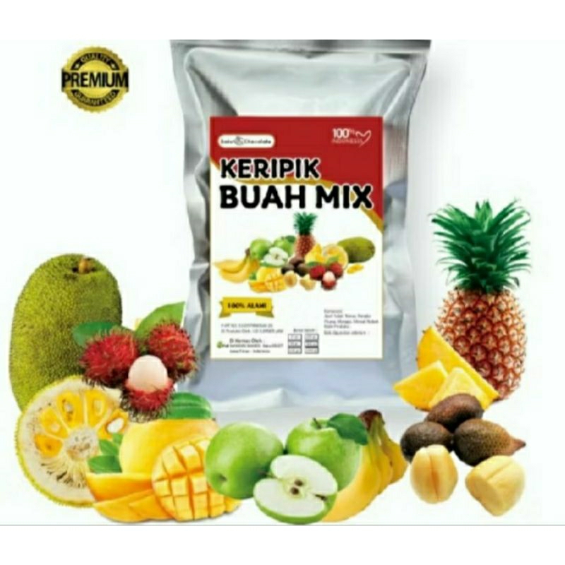 

Keripik buah mix kemasan aluminum foil