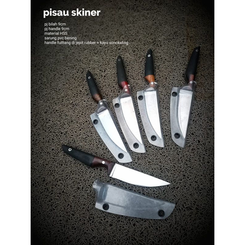 pisau skiner hss rubber jepit fulltank anti copot sarung pvc bening