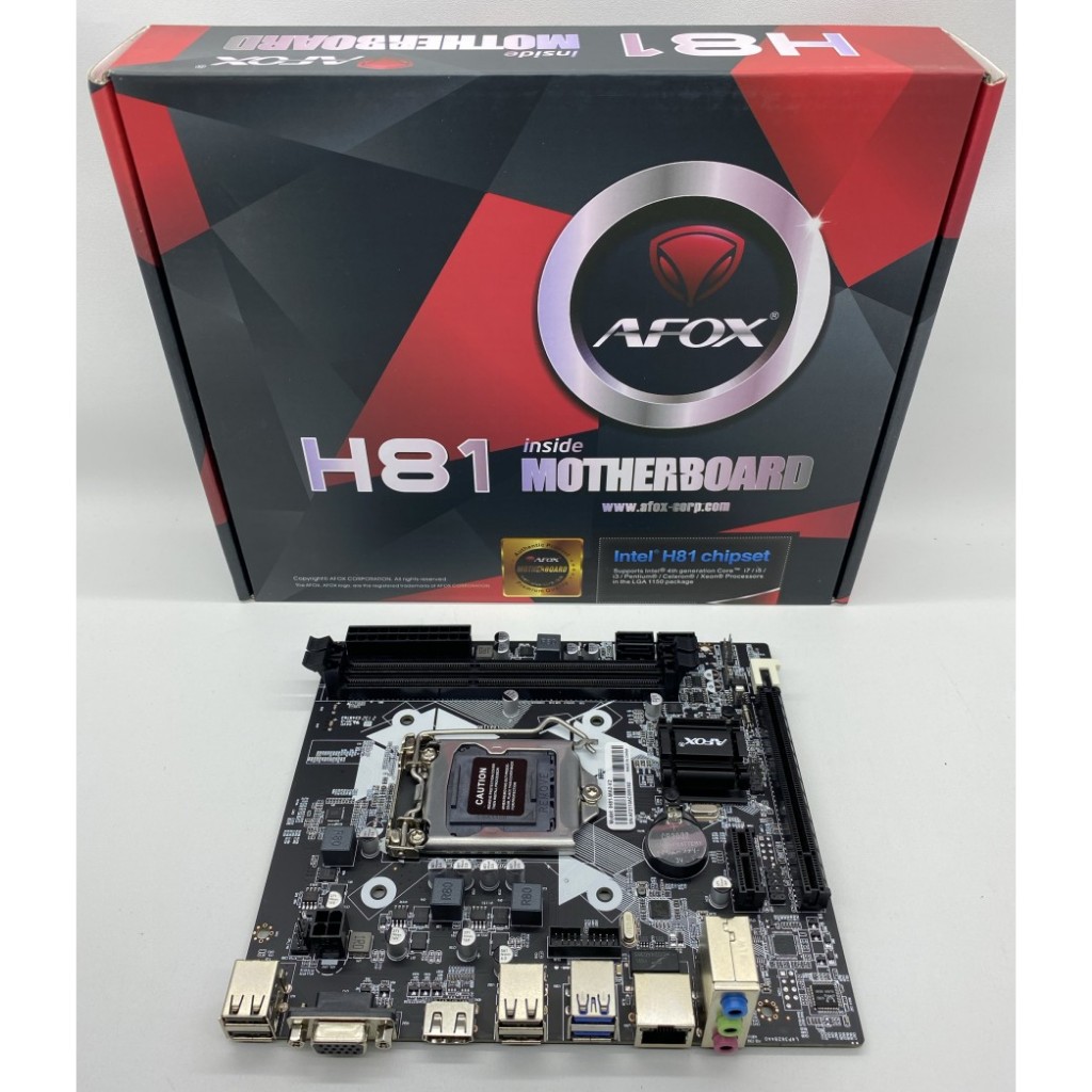 Paket motherboard H81 Proc Intel Core I3-I5-I7 Gen 4 Include Ram 8GB 2666Mhz dan Fan Processor Std