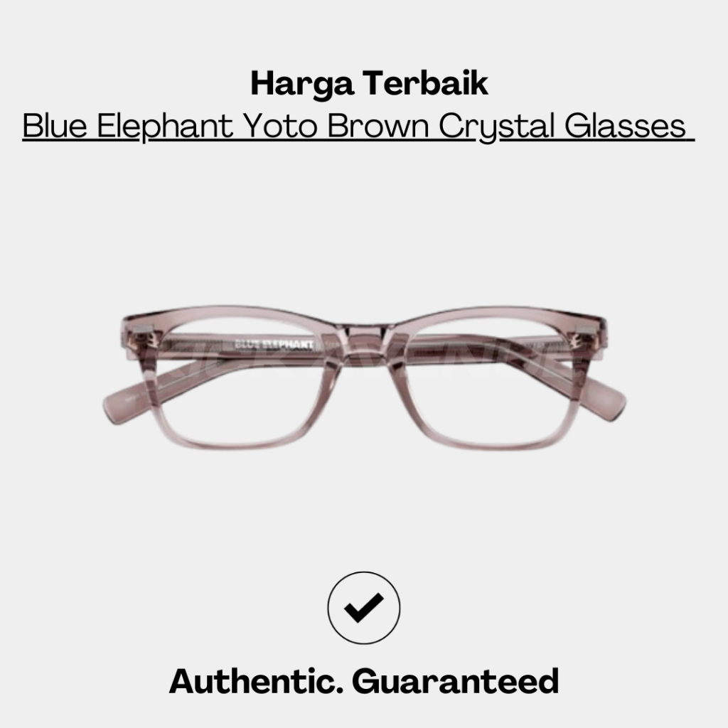 Blue Elephant Yoto Brown Crystal Glasses