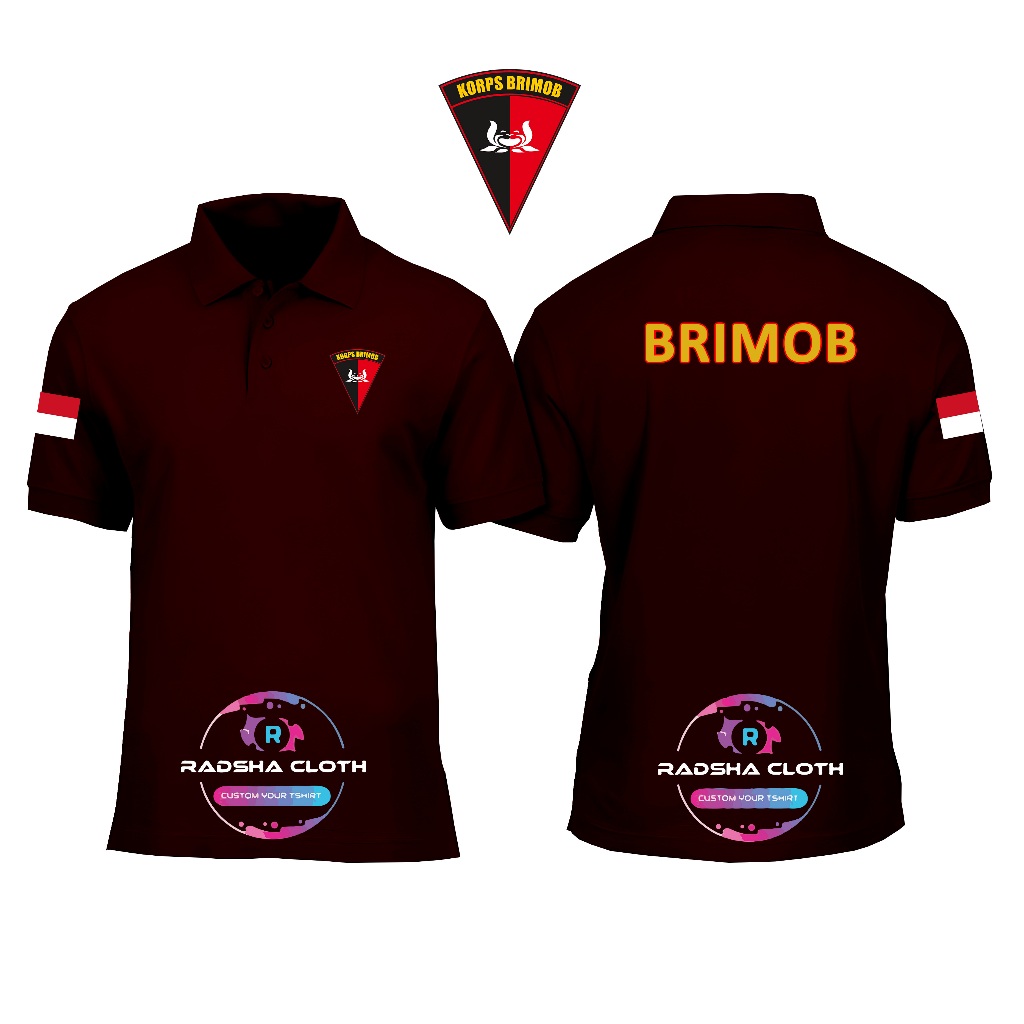 KAOS POLO SHIRT KERAH BRIMOB -  KAOS POLO BRIMOB - POLO BRIMOB - Baju brimob keren - acuk.label