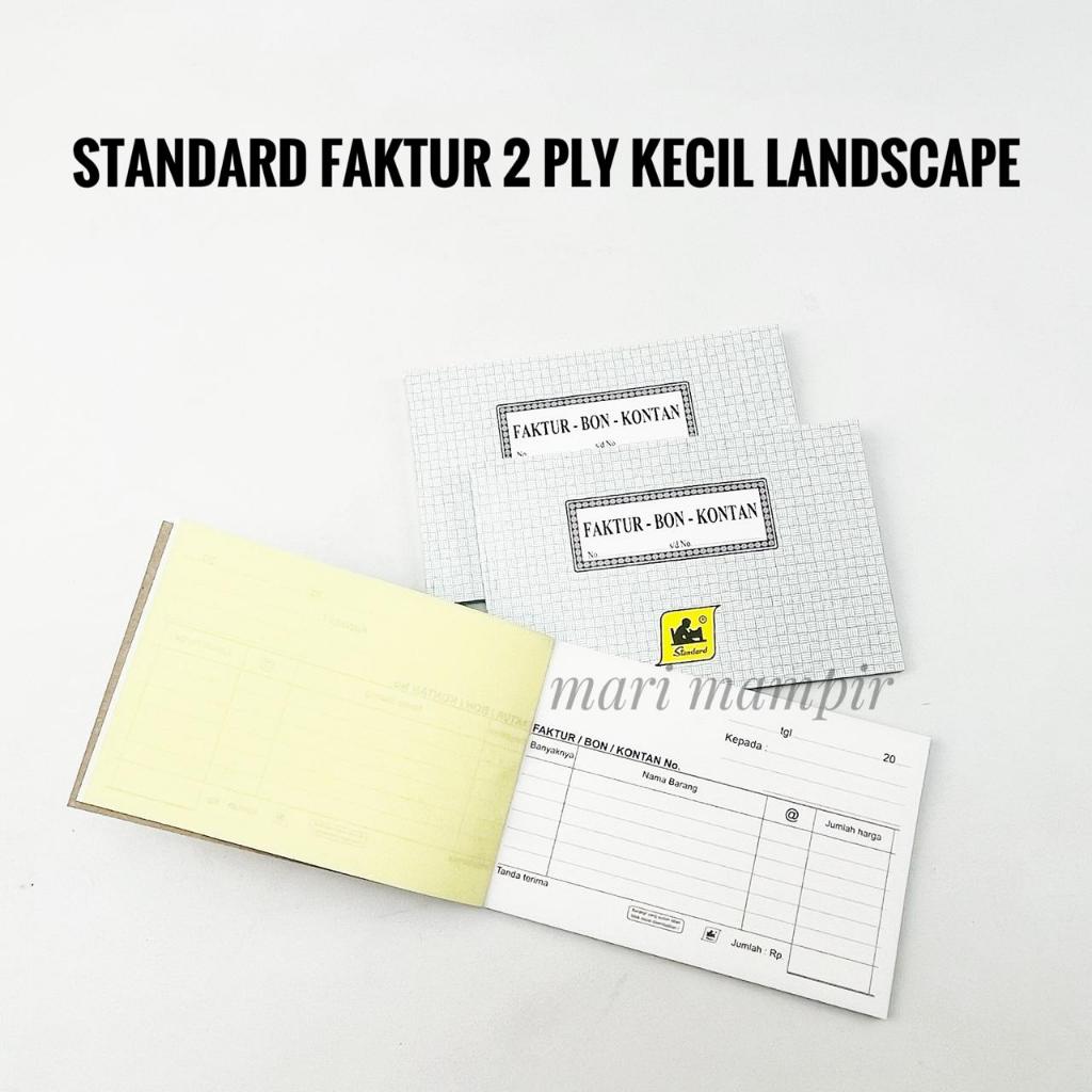 

STANDARD FAKTUR 2 PLY TIDUR UK. 160 X 110 MM 25 SET (KECIL)