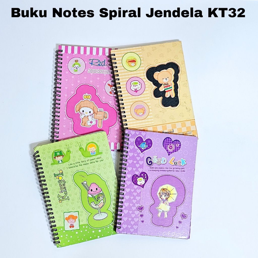 

SOS Buku Notes Spiral Jendela KT32 (motif random)/Buku Catatan/Note Book