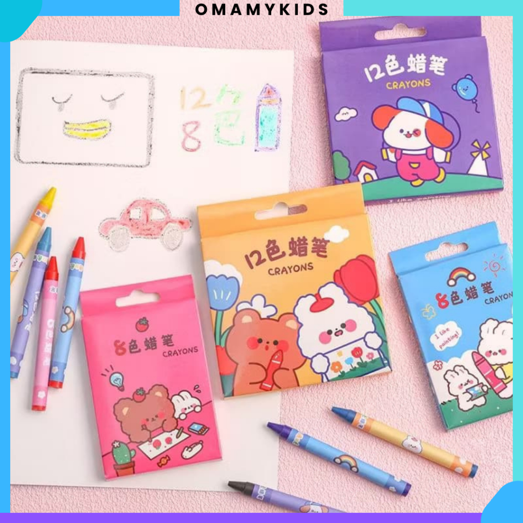 

Omamykids CRAYON MINI ISI 8 DAN 12 MOTIF LUCU / CRAYON MEWARNAI UNTUK ANAK ISI 8 DAN 12