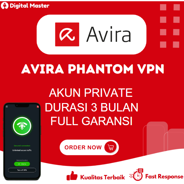 Avira Phantom VPN 3 Bulan Private Resmi Full Garansi