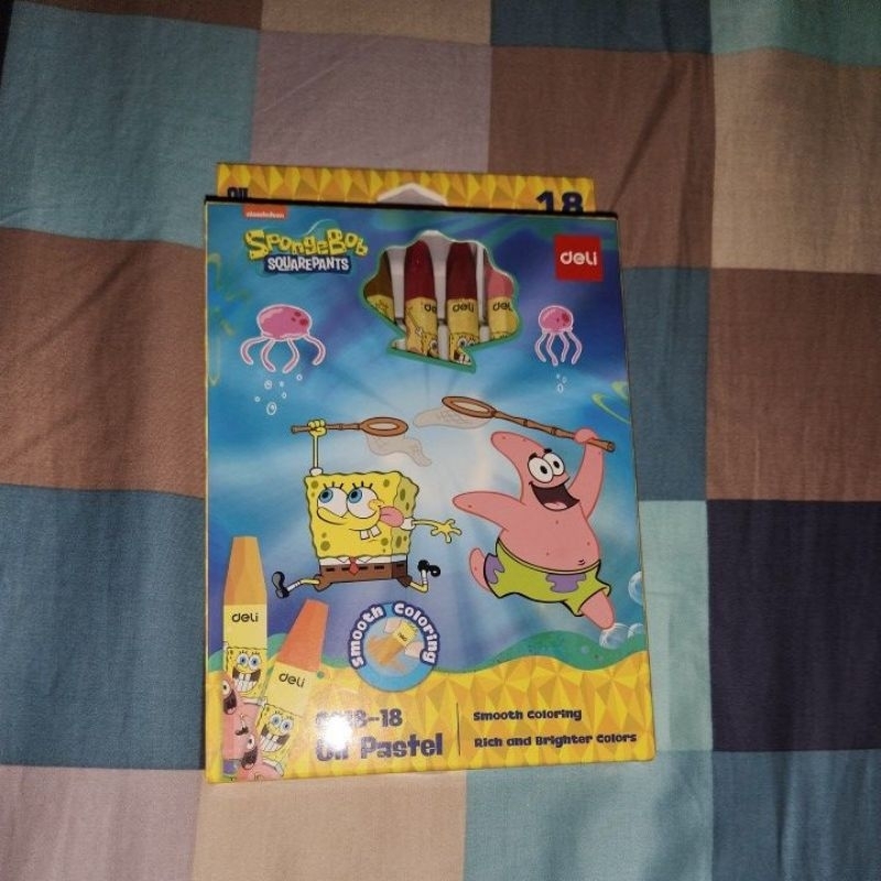 

DELI Crayon Oil Pastel 18 Warna C218-18 Spongebob Squarepants