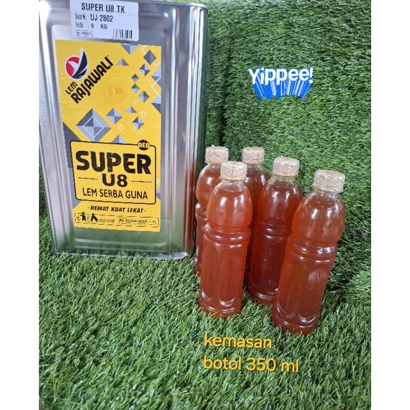 Lem kuning botolan ecer /kemasan 350 ml /serba guna/ sepatu/kolam terpal