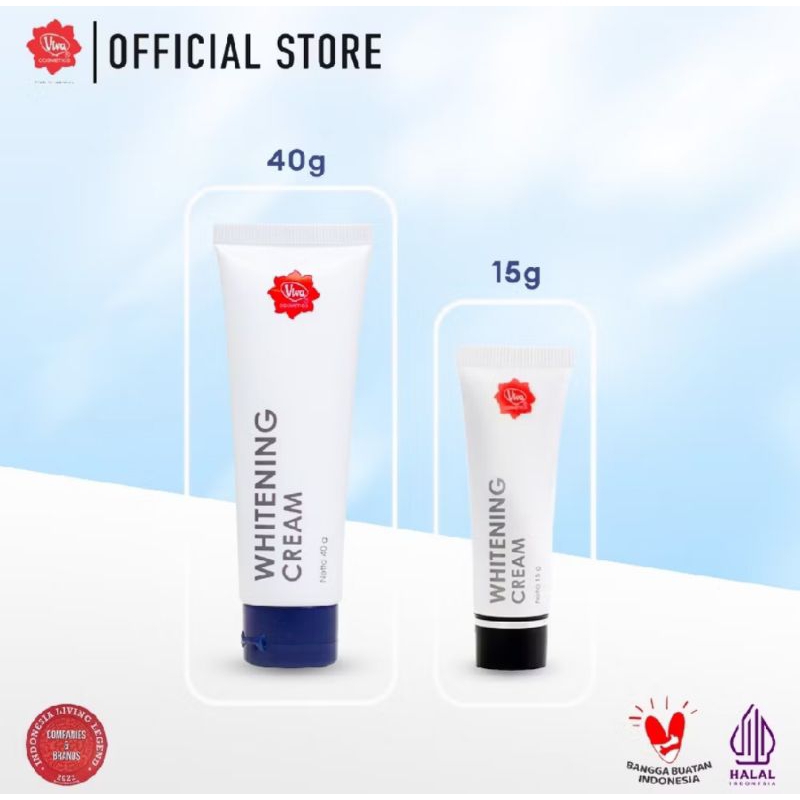 VIVA WHITENING CREAM CREAM FLEK CREAM WHITENING CREAM BEKAS JERAWAT
