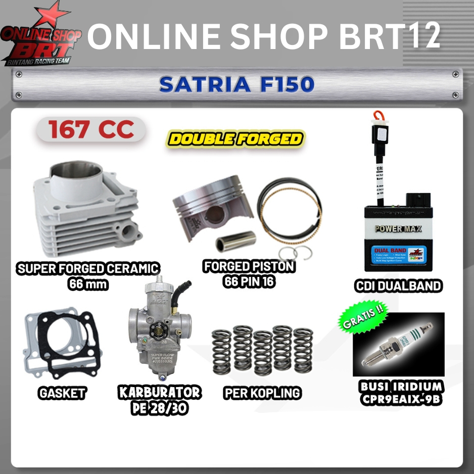 PAKET BORE UP TOURING 12 & 15 BRT SATRIA F FU 150 SATRIA F150 KARBU