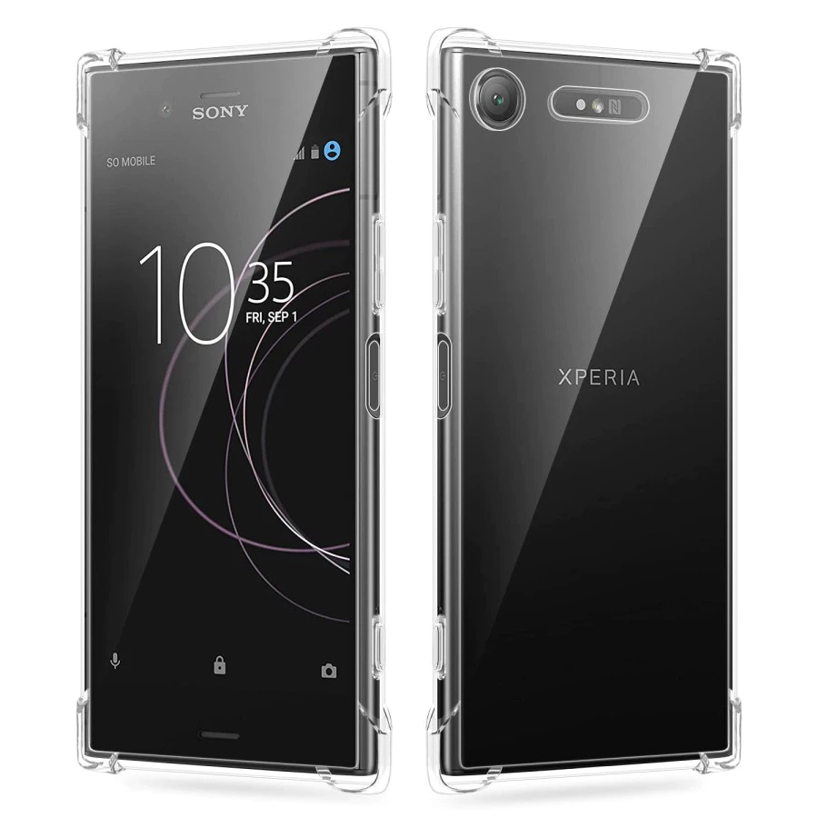 SONY XPERIA XZ / XZ PREMIUM CASE ANTI CRACK TRANSPARENT AIRBAG BUMPER (CASING TRANSPARAN)