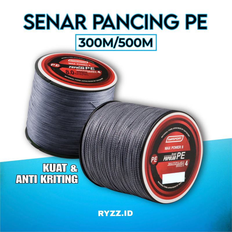 Senar PE Pancing 500M Senar PE Berkualitas dan Murah -  Senar Pancing Anti Kriting Senar PE Termurah