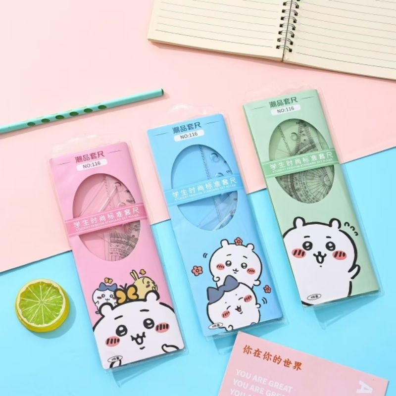 

Penggaris Set (isi 4 Pcs) Penggaris Busur Set