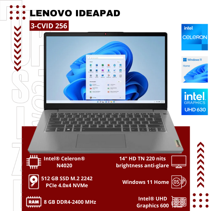 Lenovo IdeaPad 3-CVID​ Intel® Core™ i3-1215U