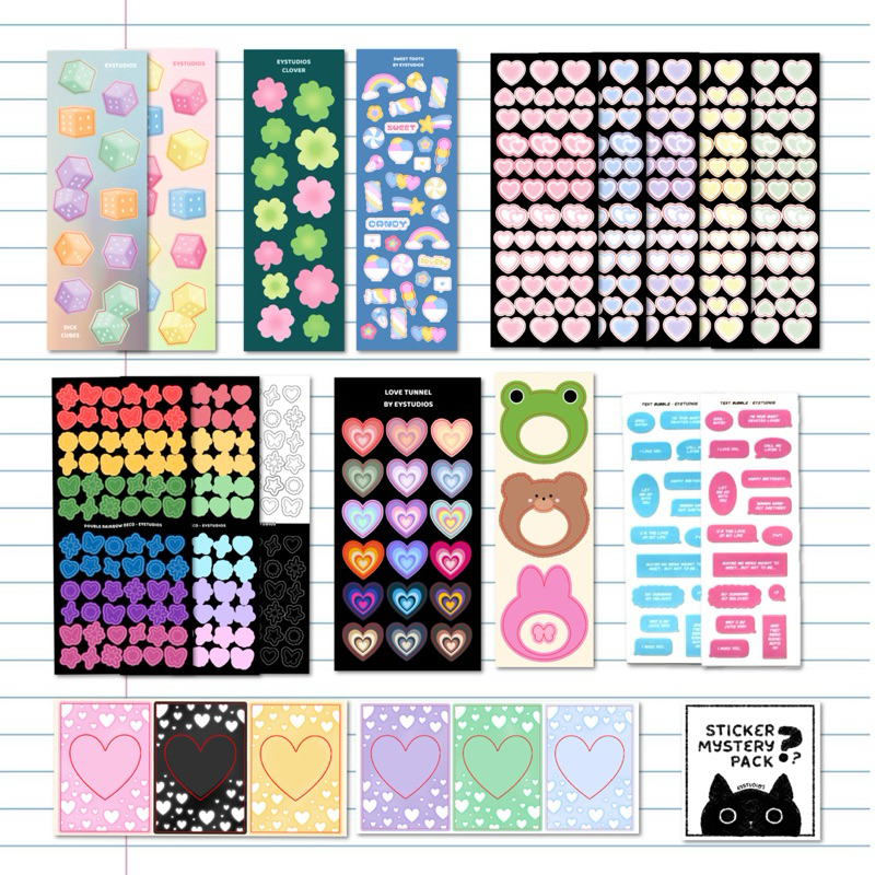 

eystudios - Sticker Sheets Mystery Pack (CLEARANCE SALES)