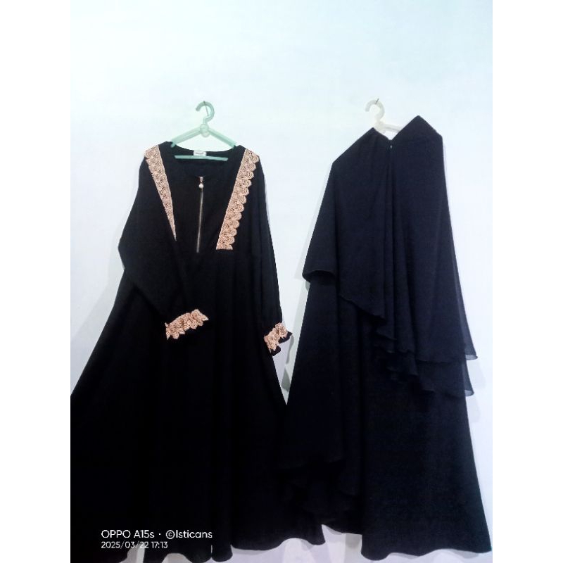 PO Set gamis syar'i cadar