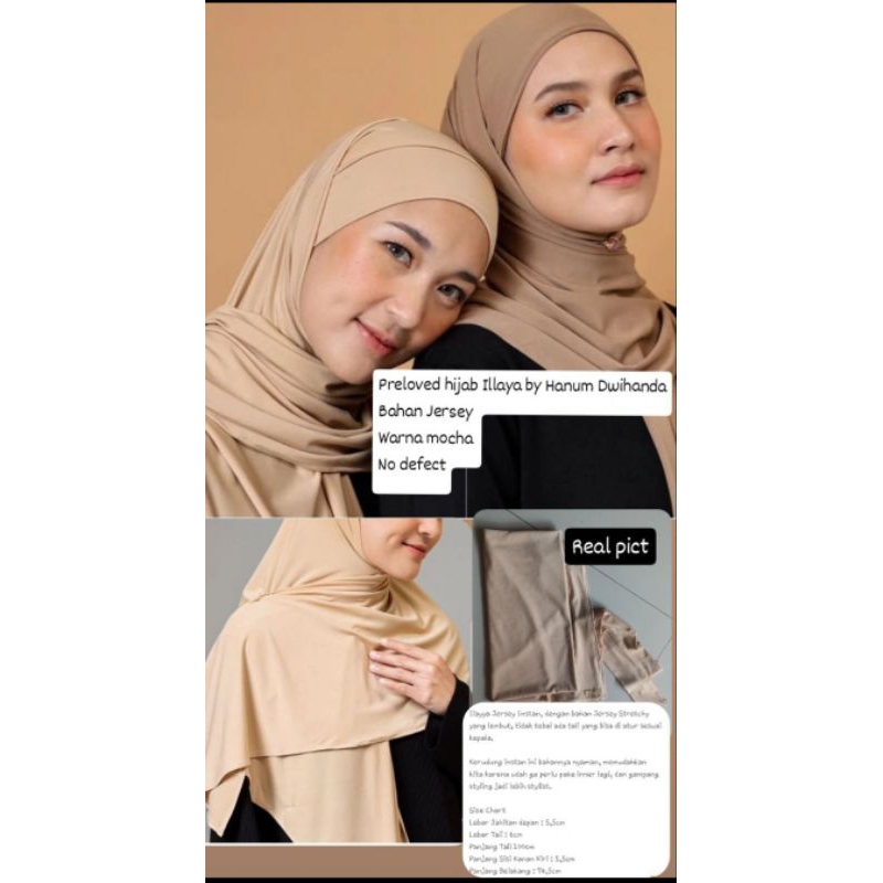 Preloved Hijab Illaya Jersey by Hanum Dwihanda