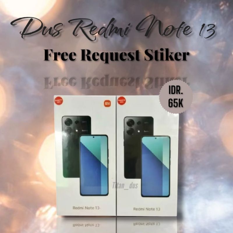 

dus box redmi note 13 5G free request stiker