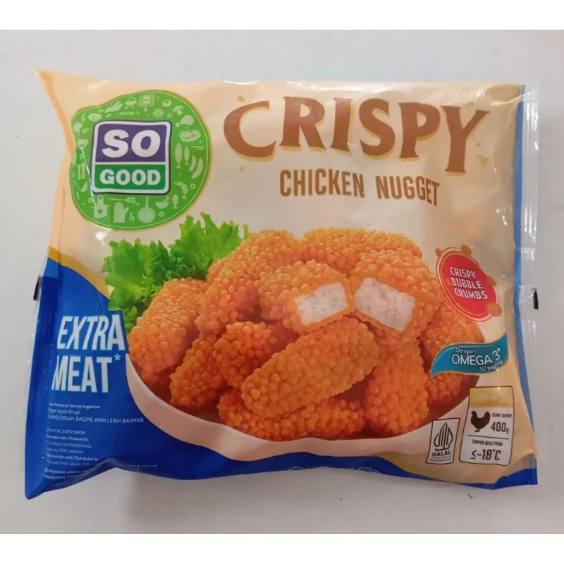 

Nugget Sogood Crispy Lezzat 400gr