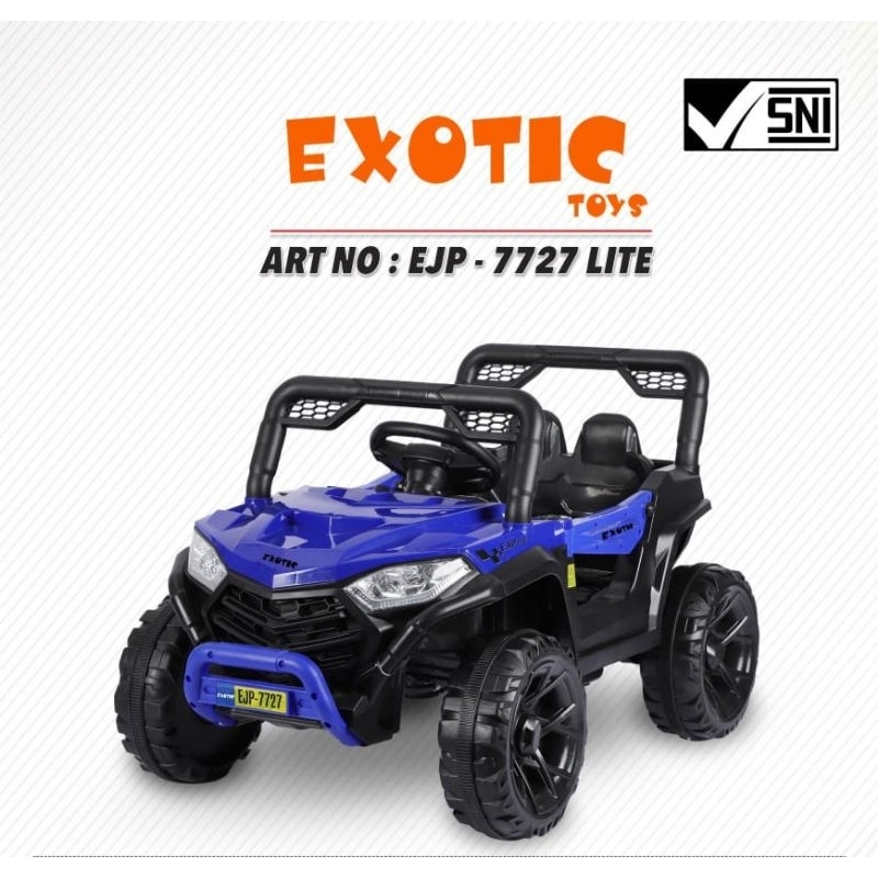 MAINAN ANAK MOBIL JEEP AKI RECHARGRABLE EXOTIC EJP-7727