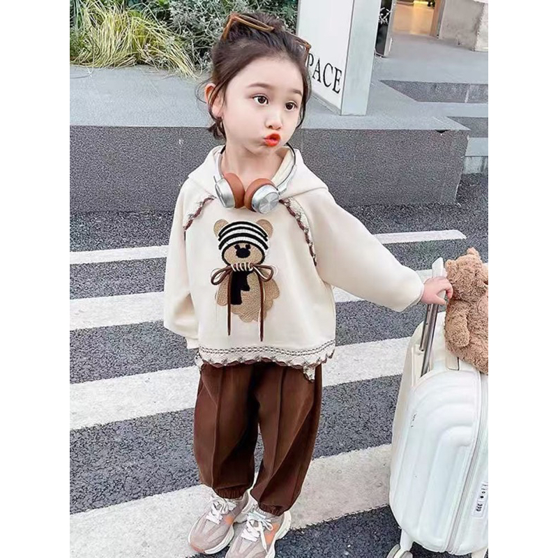 Set Sweater Hoodie Anak Perempuan Import Size 1-5 tahun