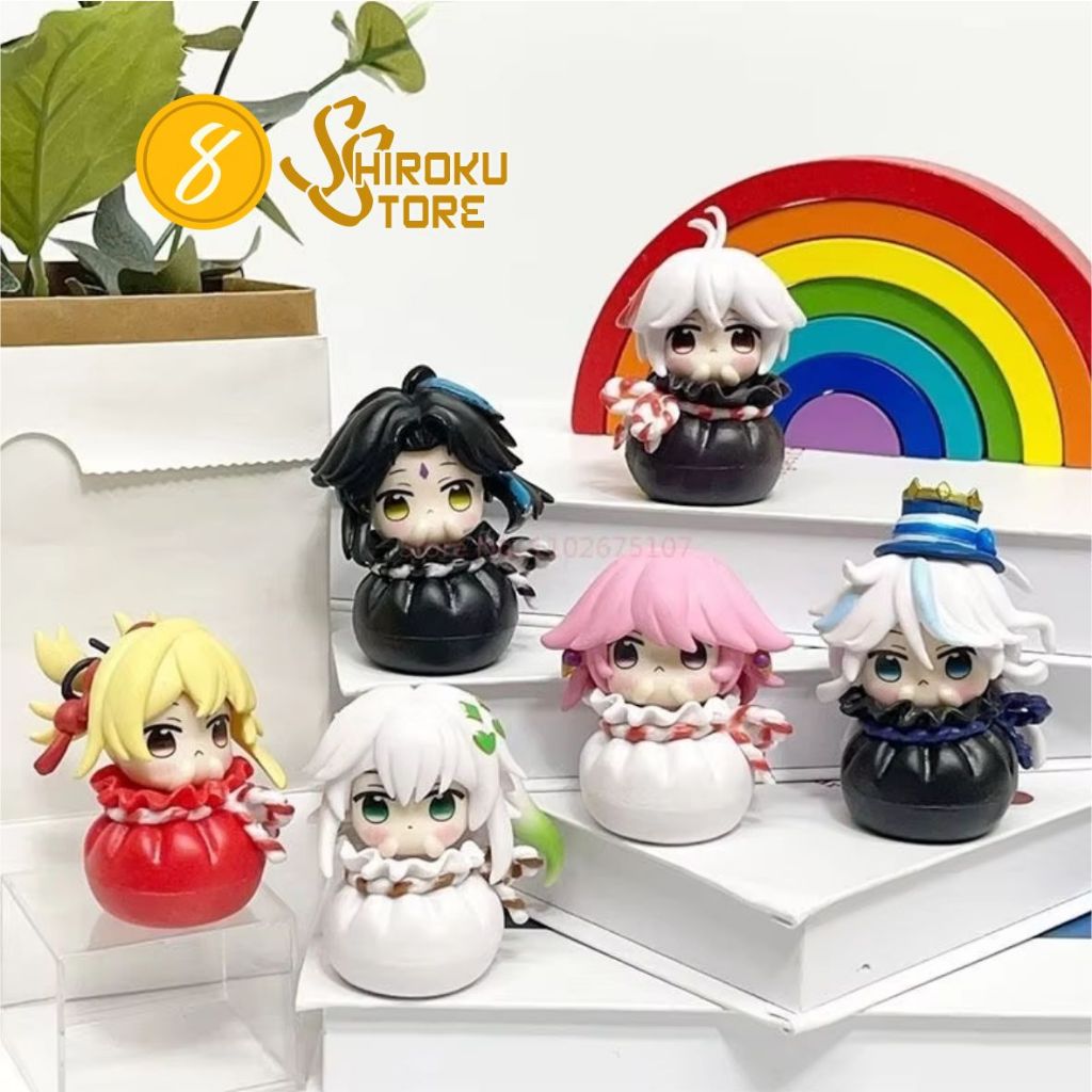 Genshin Impact Mini Figure Pouch Ver. / Mainan Chibi Furina Yae Miko Nahida Kazuha Game Anime mihoyo