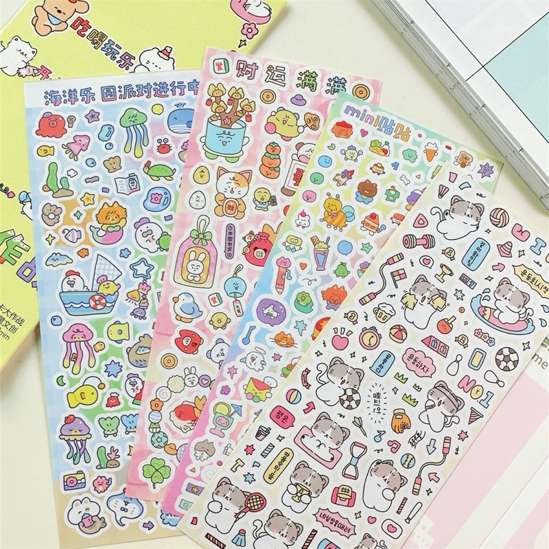

sticker deco animal bahan matte food dekorasi journal readystock B2710